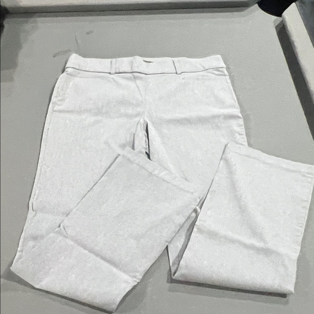 Maurices Crisp White Straight Leg Pants